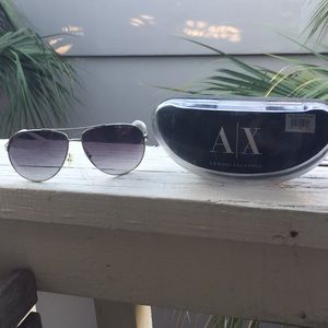 Armani Exchange Unisex Aviator Sunglasses
